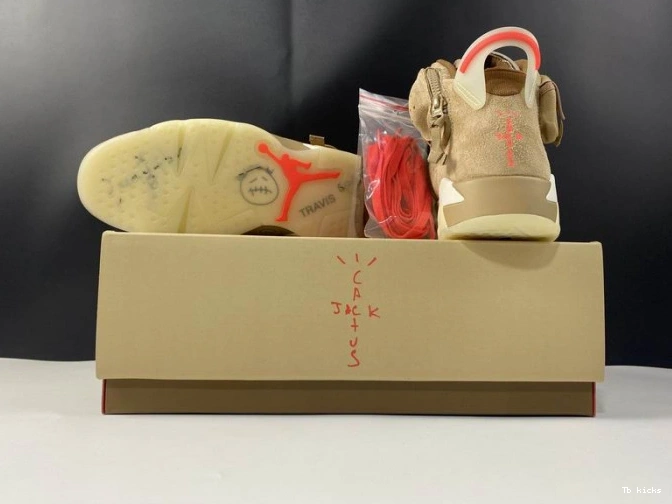 Reps TBK 6 Khaki British DH0690-200 Retro Air Travis Jordan Scott 0725